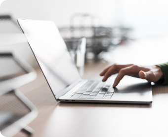 Typing On Laptop Photo